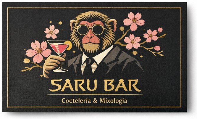Identidad Saru Bar, versión color